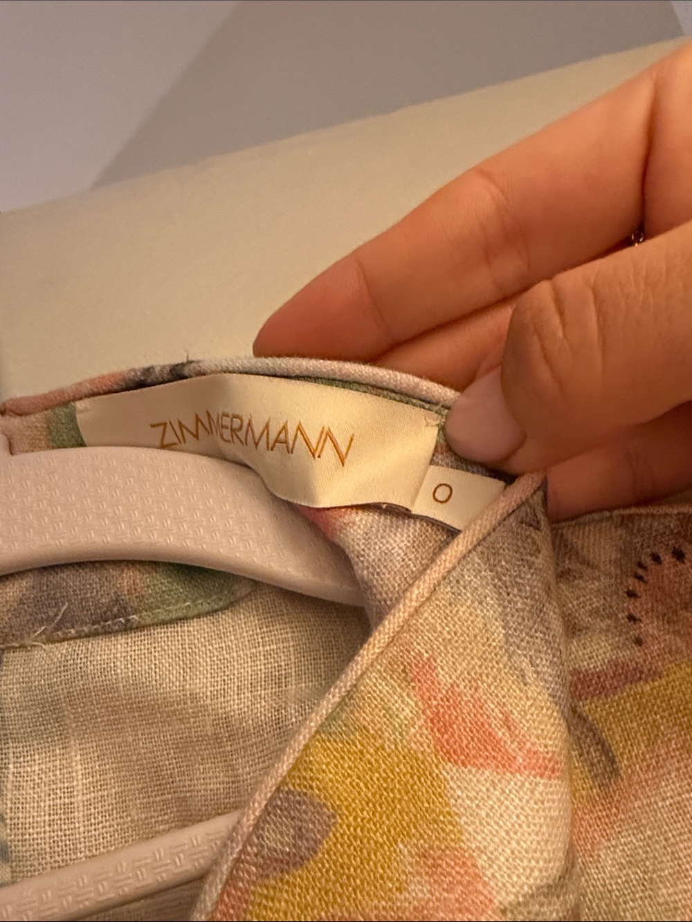 Zimmermann Floral Pastel Belted Mini Dress - Picture 3 of 5